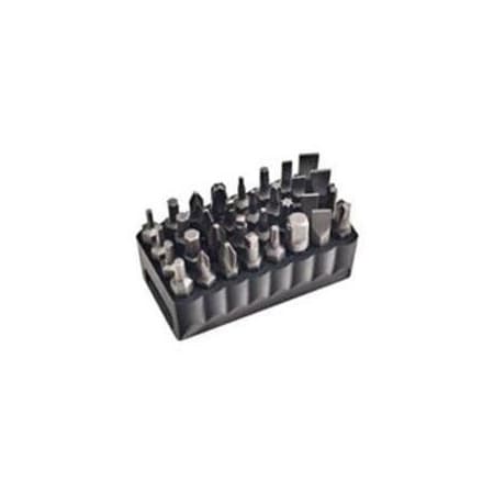 DriverBitSet, 32pcs, Steel, Shank:1/4"