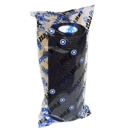 Self-Adhesive Bandage, 5" x 5yds (8-Pack), Black