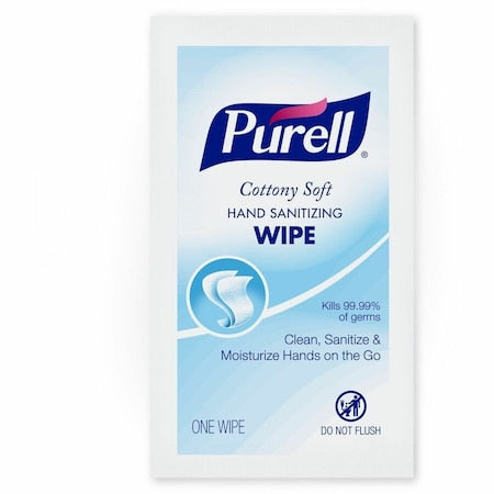 Hand Sanitizer Wipes, Packet, 1, 000 Wipes per Container, Alcohol, Cottony Soft