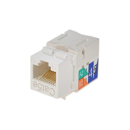 Datacom Jack, Cat5, Punch Down, White