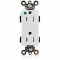 Straight Blade Receptacle, 5-15R, 15 A, 125V AC, Surface Mount, Self-Grounded