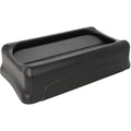 Slim Jim(R) 23 gal Trash Can Lid, Swing Black, Resin, 1 Openings 11 1/4 in W/Dia
