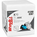 WypAll PowerClean X70 Medium Duty Cloths (41200), Quarterfold, Long Lasting Towels, White, PK12