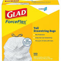 13 gal Trash Bags, 24 in x 27 1/2 in, Extra Heavy-Duty, 0.78 mil, White, PK100