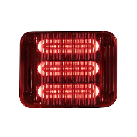 LED PrizmIi, Colored Lens, Red, 7""X9
