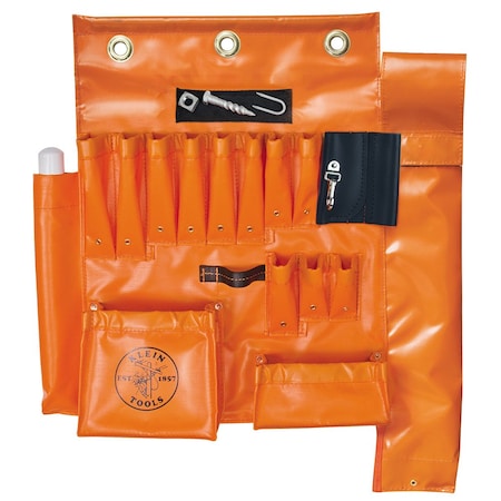 Tool Apron, vinyl, Orange