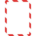 Sign Holder, Red/White, Magnetic, PK2