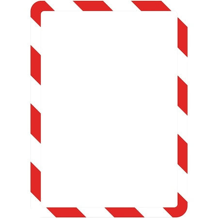 Sign Holder, Red/White, Magnetic, PK2