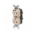 Straight Blade Receptacle, 5-20R, 20 A, 125V AC, Flush Mount, Self-Grounded
