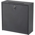 Interoffice Mail Box, 18"H, Steel, Black