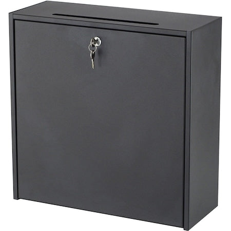 Interoffice Mail Box, 18"H, Steel, Black