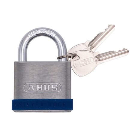 Padlock, 1 45/64" H, 2" W, Silver