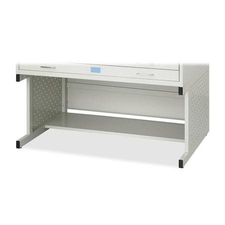 46-1/4" W High Base for Flate File Medium, Light Gray