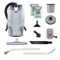 GoFit 6 Cordless 8Ah, 6 qt. Backpack Vacuum w/ Xover Multi-Surface Two-Piece Wand Tool Kit