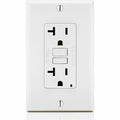GFCI Receptacle, Outlet, White, 20A 125V