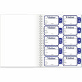 3"" x 2"" Time's Up! Self-Expiring Visitor Badges with Registry Log, 1/BX