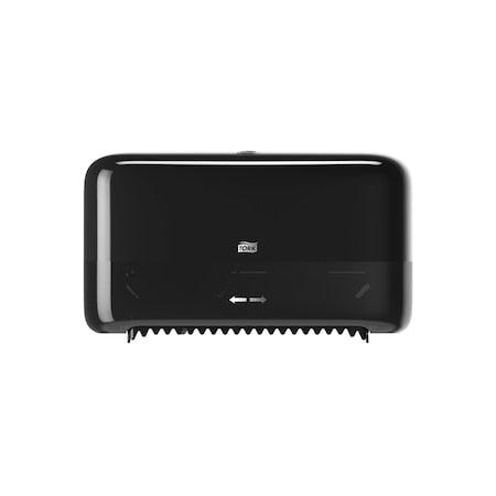 Toilet Paper Dispenser, Plastic, Black