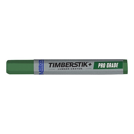 Lumber Crayon, Large Tip, Green Color Family, Clay, 12 PK
