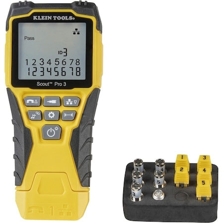 Cable Tester Kit with Scout Pro 3 Tester, Remotes, Adapter, Battery