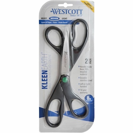 Scissors, 8" KleenEarth Straight Shears -2-Pack