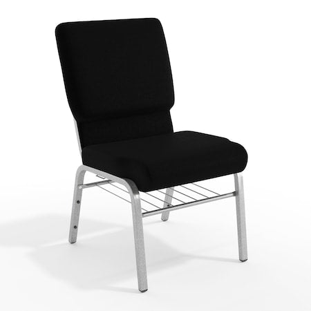 Fabric Church Chair, Black