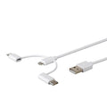 Apple MFi Certified USB to Micro USB + USB Type-C + Lightning 3 in 1 C