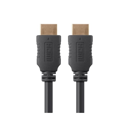 HDMI Cable, High Speed, Black, 8ft., 28AWG