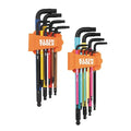 Hex Key Set, SAE and Metric, 18-Piece