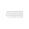 Plastic Bin Divider, Clear, 6 in L, 2 in H, 6 PK
