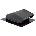 Roof Cap With Built In Damper, 6" Round Duct, Black