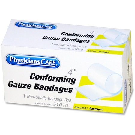 Gauze Wrap, White, Box, 4" W x 4 yd. L