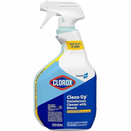 Disinfectant Cleaner, 32 oz. Trigger Spray Bottle, Unscented, Clear, 9 PK