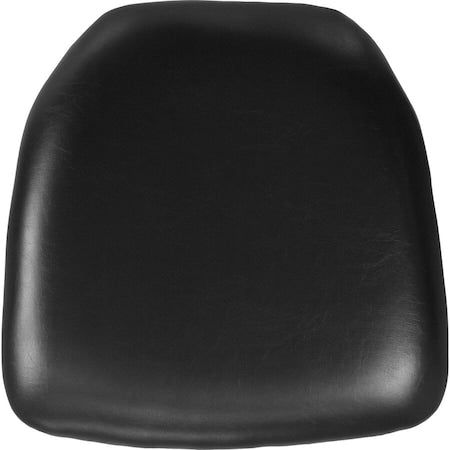 Chiavari Chair Cushion, Black Back, 15.5 W 15-1/2" L 2 H, Vinyl Seat