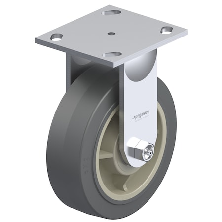 Plate Caster, 675 lb. Load Rate, 10-1/8"H