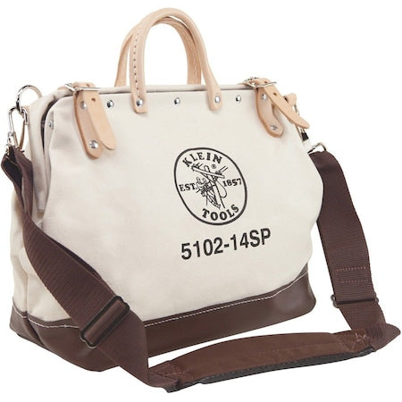 Tool Bag, Brown, Canvas, 10 Pockets