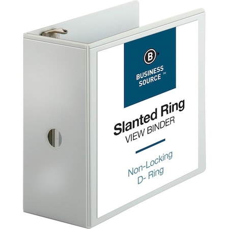 Ring Binder, White, Clear Sleeve