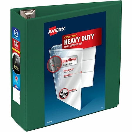 Heavy-Duty View 3 Ring Binder, 4 In Ring