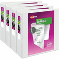 Durable Clear View 3 Ring Binders, PK4