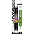 Z-Grip Retractable Ballpoint 1.0mm Black 2pk