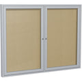 Enclosed Outdoor Bulletin Board 48"x36", Tack