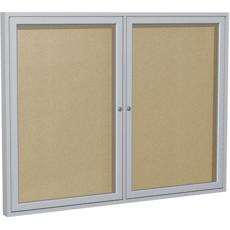 Enclosed Outdoor Bulletin Board 48"x36", Tack
