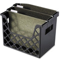 File Holder, Black, Plastic, 13 1/4 in W, 12 in L, 10 3/4 in H, 8.6" D, 1 Number of Compartments