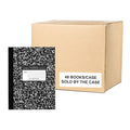 Case of Black Marble Comp Notebook, College Ruled, 80 sht, Oversized 10.25"x8", Flexible Covers, PK48