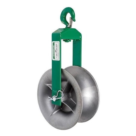 Cable Puller Sheave, Hook Type, 12 In