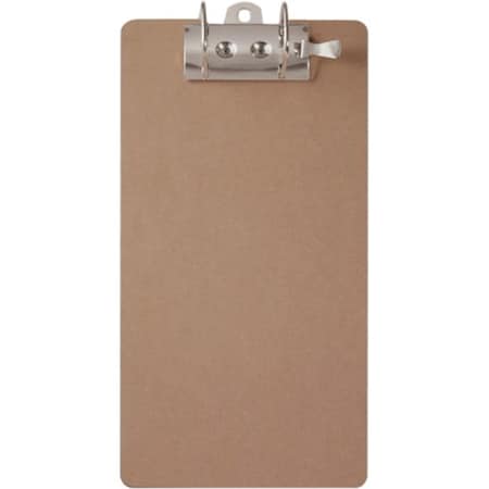 Clipboard, Brown, 9" W