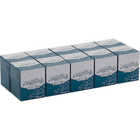 Angel Soft Ultra Professional Series 2 Ply Facial Tissue, 96 Sheets, 10 PK