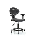 Desk Chair Erie Desk Chair, RT, AA, Glides, Adjustable Arms, 19-1/2" to 24-1/2" Height, Black; Blue