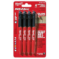 Ink Industrial Marker, Black, Bullet, PK4