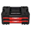 VERSASTACK Double Shallow Drawers, Black/Red, Plastic