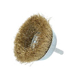 Cup Brush, 2 3/4"Dia., Brass Bristle